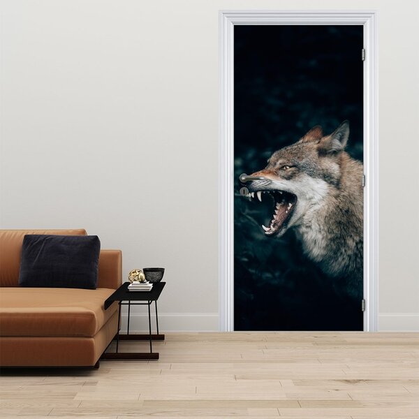 Fototapeta na dvere - Vlk (95x205cm)