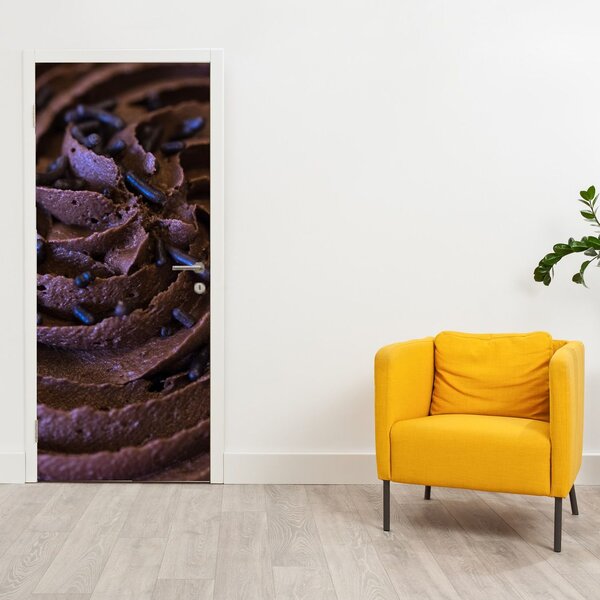 Fototapeta na dvere - Čokoládový cupcake (95x205cm)