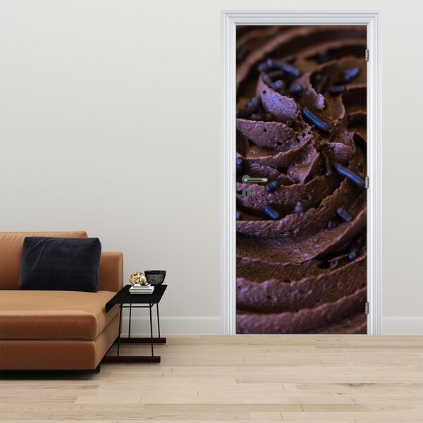 Fototapeta na dvere - Čokoládový cupcake (95x205cm)