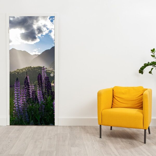 Fototapeta na dvere - Scenéria vlčích bôbov (95x205cm)