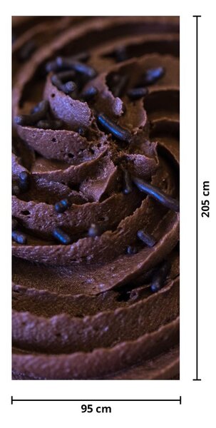 Fototapeta na dvere - Čokoládový cupcake (95x205cm)