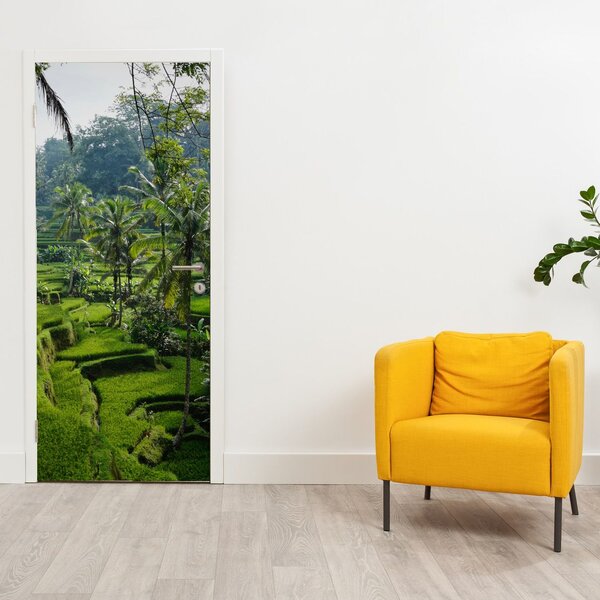 Fototapeta na dvere - Ryžové terasy Tegalalang (95x205cm)