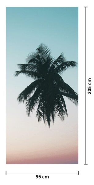 Fototapeta na dvere - Palma na Bali (95x205cm)