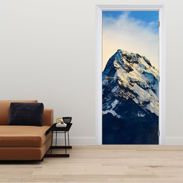 Fototapeta na dvere - Zasnežené hory (95x205cm)
