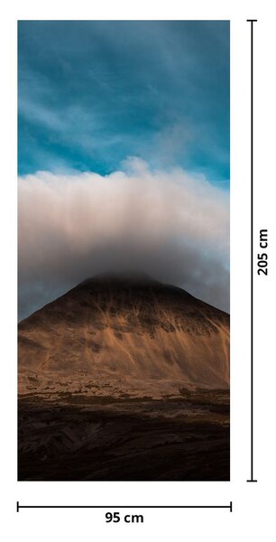 Fototapeta na dvere - Mrak nad vrcholkom (95x205cm)