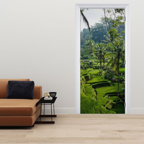 Fototapeta na dvere - Ryžové terasy Tegalalang (95x205cm)