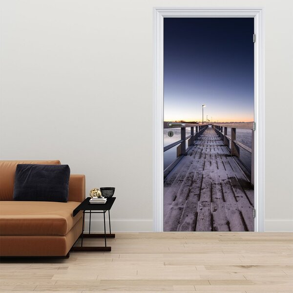 Fototapeta na dvere - Na móle (95x205cm)