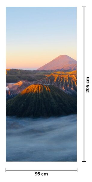 Fototapeta na dvere - Hora Bromo v Indonézii (95x205cm)