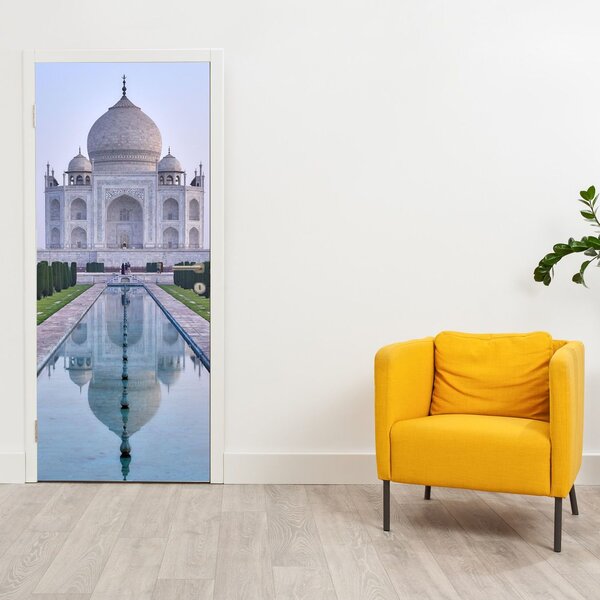 Fototapeta na dvere - Taj Mahal za východu slnka (95x205cm)