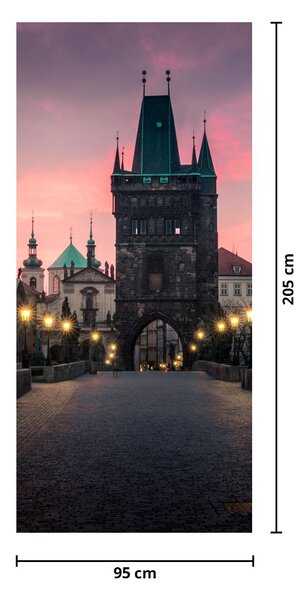 Fototapeta na dvere - Na Karlovom moste (95x205cm)