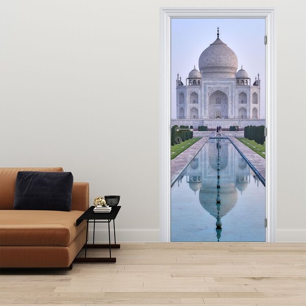 Fototapeta na dvere - Taj Mahal za východu slnka (95x205cm)
