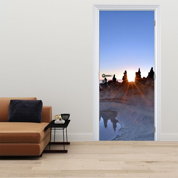 Fototapeta na dvere - Piesočná scenéria (95x205cm)