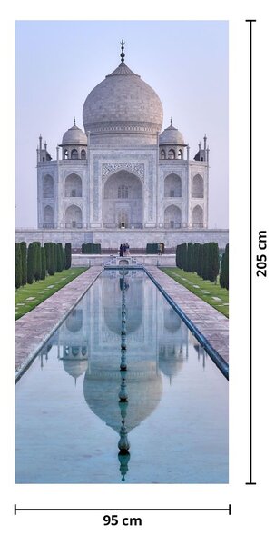Fototapeta na dvere - Taj Mahal za východu slnka (95x205cm)