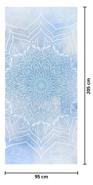 Fototapeta na dvere - Zimná mandala (95x205cm)