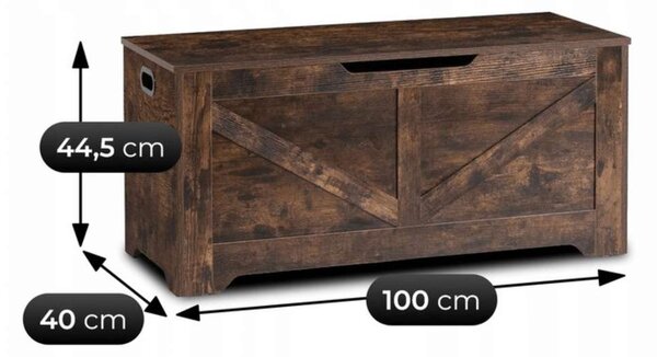 Úložný box Kisoke, tmavý dub