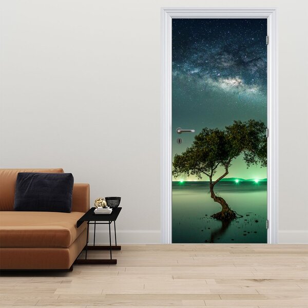 Fototapeta na dvere - Nočné nebo (95x205cm)