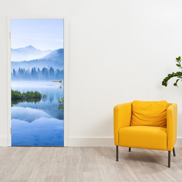 Fototapeta na dvere - Horské jazero (95x205cm)
