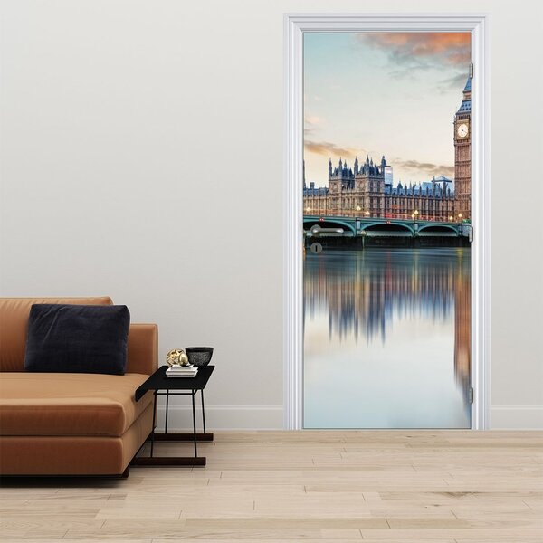 Fototapeta na dvere - Londýnsky Houses of Parliament (95x205cm)