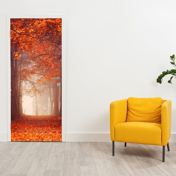 Fototapeta na dvere - Jesenný les (95x205cm)