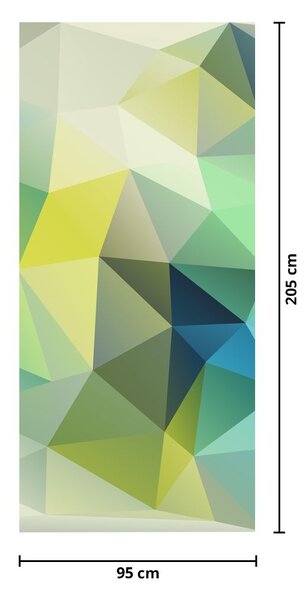 Fototapeta na dvere - Geometrická abstrakcia (95x205cm)