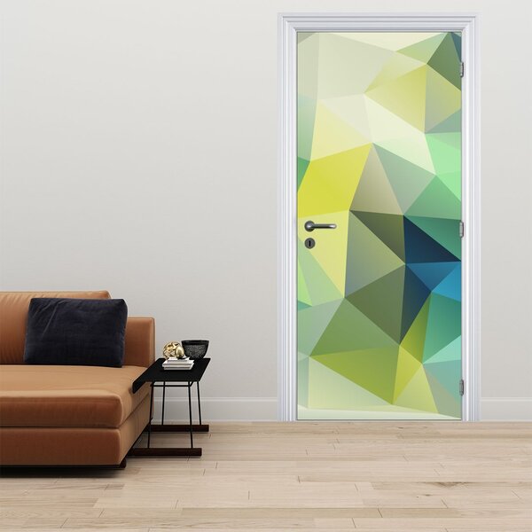 Fototapeta na dvere - Geometrická abstrakcia (95x205cm)
