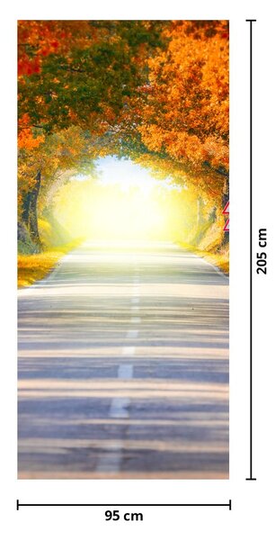 Fototapeta na dvere - Brána z korún stromov (95x205cm)
