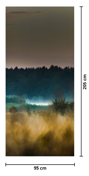 Fototapeta na dvere - Horská krajina (95x205cm)
