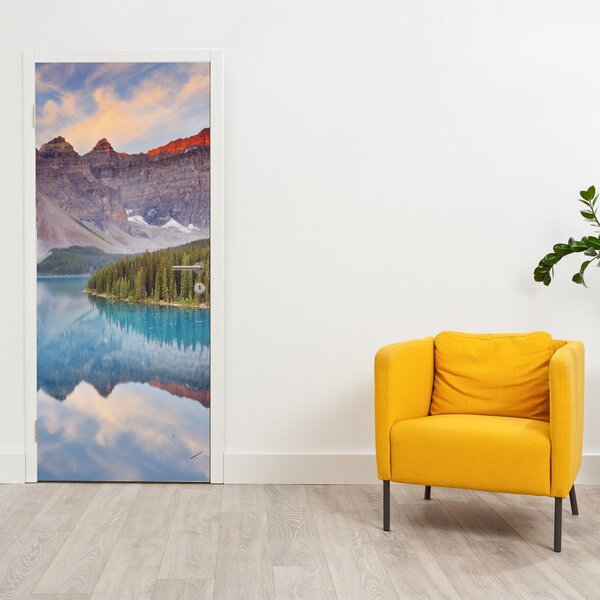 Fototapeta na dvere - Horská kanadská krajina (95x205cm)