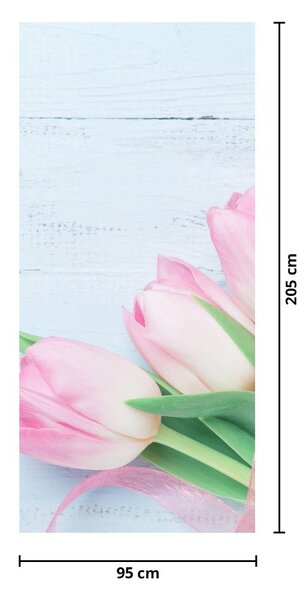 Fototapeta na dvere - Kytica tulipánov (95x205cm)