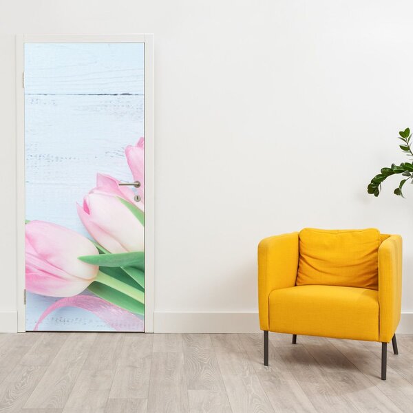 Fototapeta na dvere - Kytica tulipánov (95x205cm)
