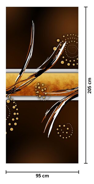 Fototapeta na dvere - Abstraktné motýle (95x205cm)