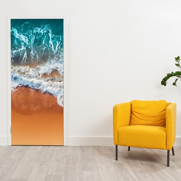 Fototapeta na dvere - Morská pláž (95x205cm)
