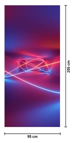 Fototapeta na dvere - Moderná abstrakcia (95x205cm)