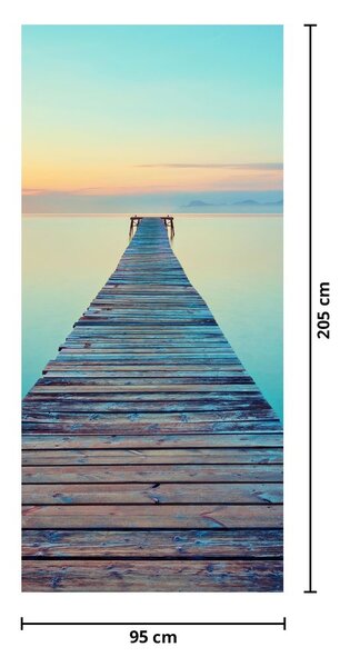 Fototapeta na dvere - Mólo do nekonečna (95x205cm)