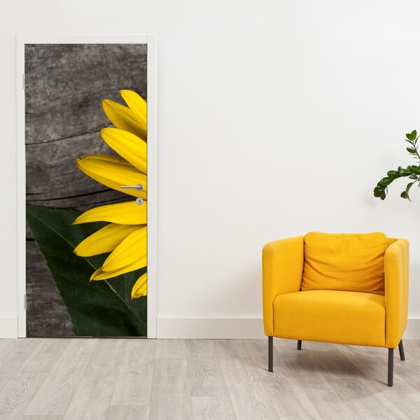 Fototapeta na dvere - Kvet slnečnice (95x205cm)