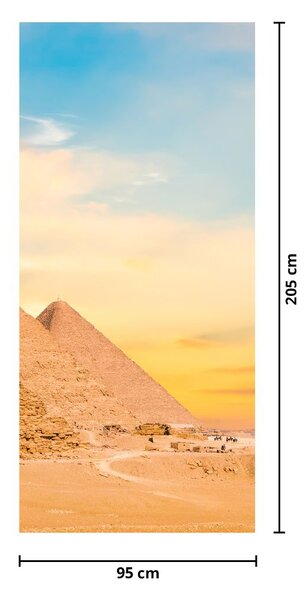 Fototapeta na dvere - Egyptské pyramídy (95x205cm)