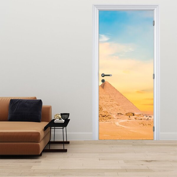 Fototapeta na dvere - Egyptské pyramídy (95x205cm)