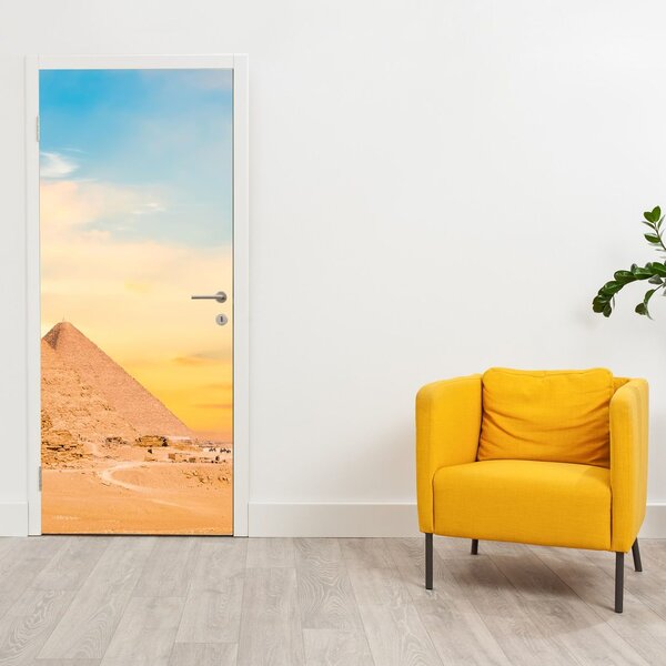 Fototapeta na dvere - Egyptské pyramídy (95x205cm)