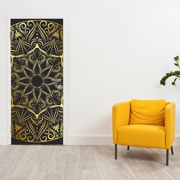 Fototapeta na dvere - Zlatá abstrakcia (95x205cm)