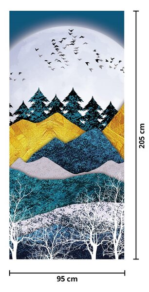 Fototapeta na dvere - Polárna krajina (95x205cm)