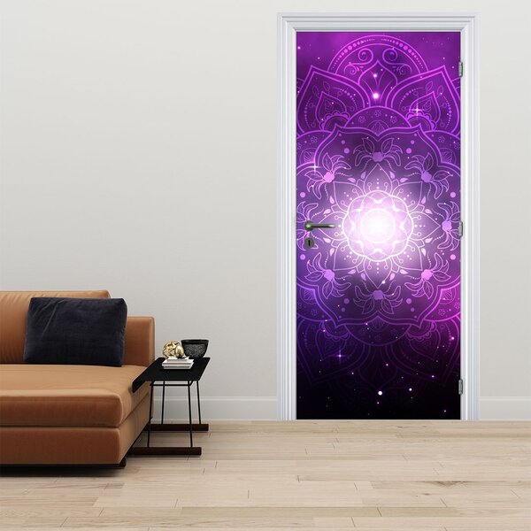 Fototapeta na dvere - Fialová abstrakcia (95x205cm)