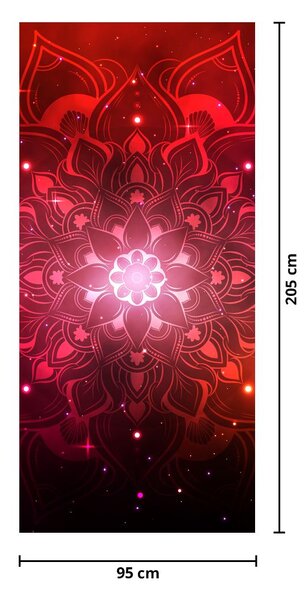 Fototapeta na dvere - Červená abstrakcia (95x205cm)