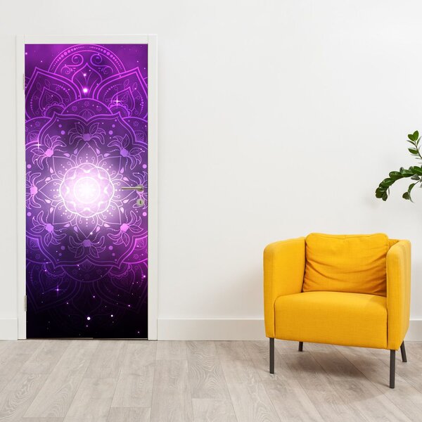 Fototapeta na dvere - Fialová abstrakcia (95x205cm)