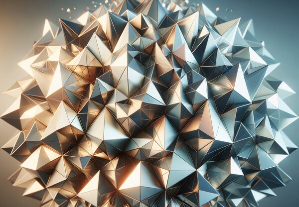 Fototapeta - 3D kaleidoskop tvarov (147x102 cm)