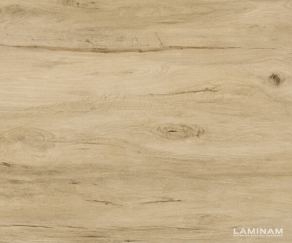 DELIFE Jedálenský stôl Edge zaoblený 200-300×120 cm keramika Laminam® sabbia dubová krížová podstava hranatý nerezová oceľ grafit rozkladací