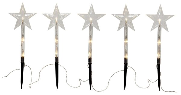 Vonkajšie vianočné LED osvetlenie Wandy – set 5 ks