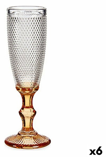Vivalto Pohár šampanského Bodky Vonná Živica Sklo 180 ml (6 kusov)