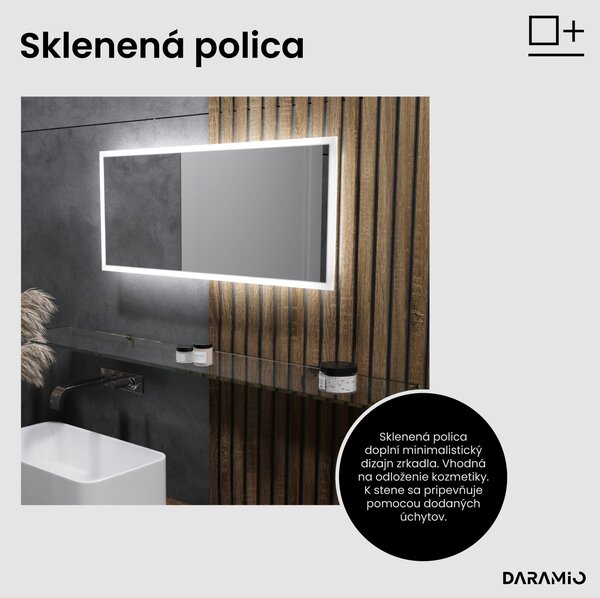 Zrkadlo do kúpeľne s LED osvetlením F1
