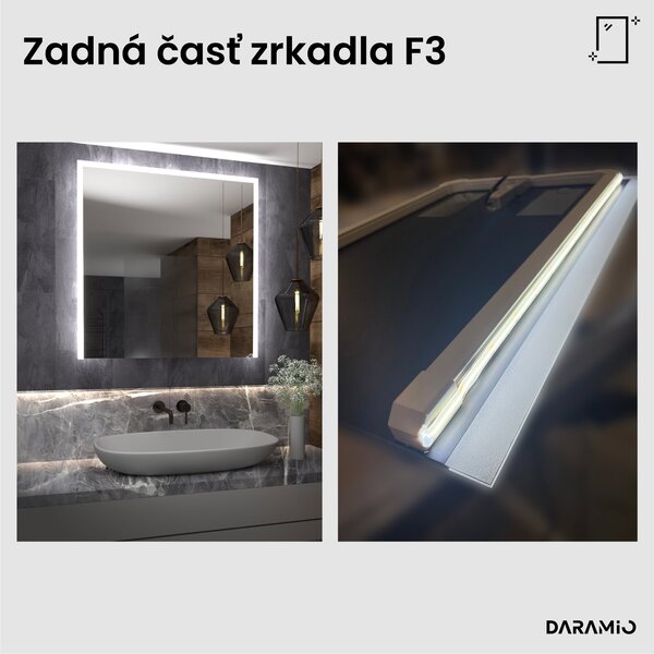 Zrkadlo do kúpeľne s LED osvetlením F3