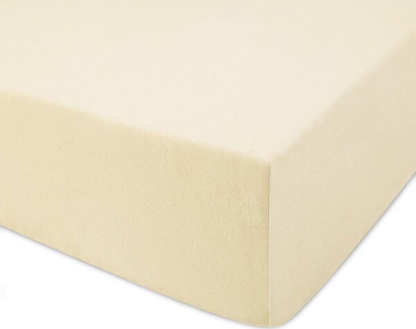 DETSKÉ JERSEY PRESTIERADLO 019 60X120 CM KRÉMOVÉ